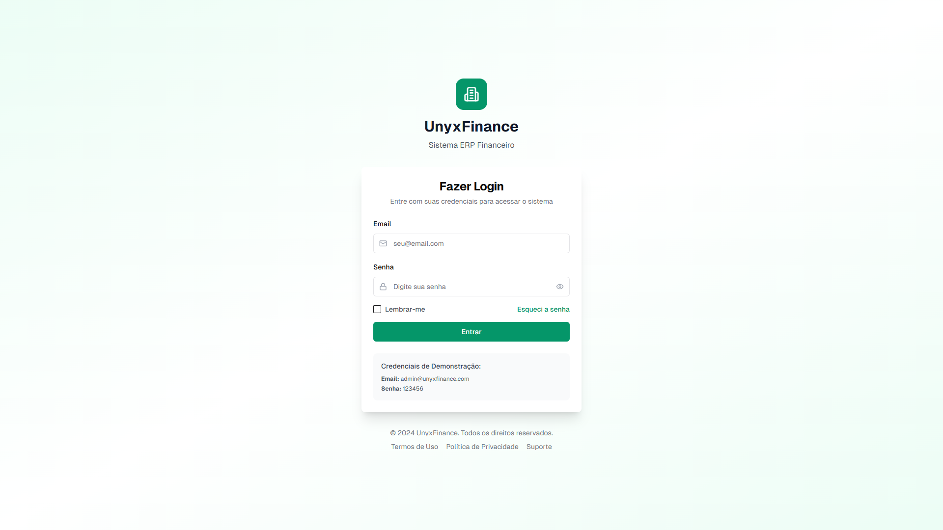 UnyxFinance Dashboard